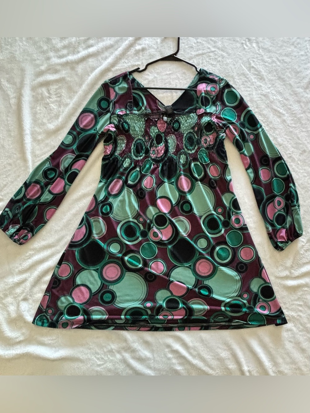 Bisou Bisou Y2K Vintage Psychedelic Bubble Dress
